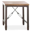 Ashford Wood & Metal End Table 2 Ashford Wood & Metal End Table -FurniHub Store 810422851 2