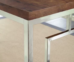 Alize Chrome Geometric Desk -FurniHub Store 810422875 1