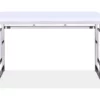 Alize Chrome Geometric Desk -FurniHub Store 810422877 2