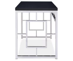 Alize Chrome Geometric Desk -FurniHub Store 810422879 3