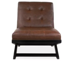 Sidewinder Brown Faux Leather Accent Chair -FurniHub Store 810431434 3