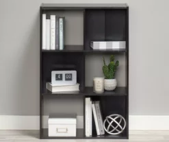 Black Oak 6-Cube Storage Organizer -FurniHub Store 810435811 6