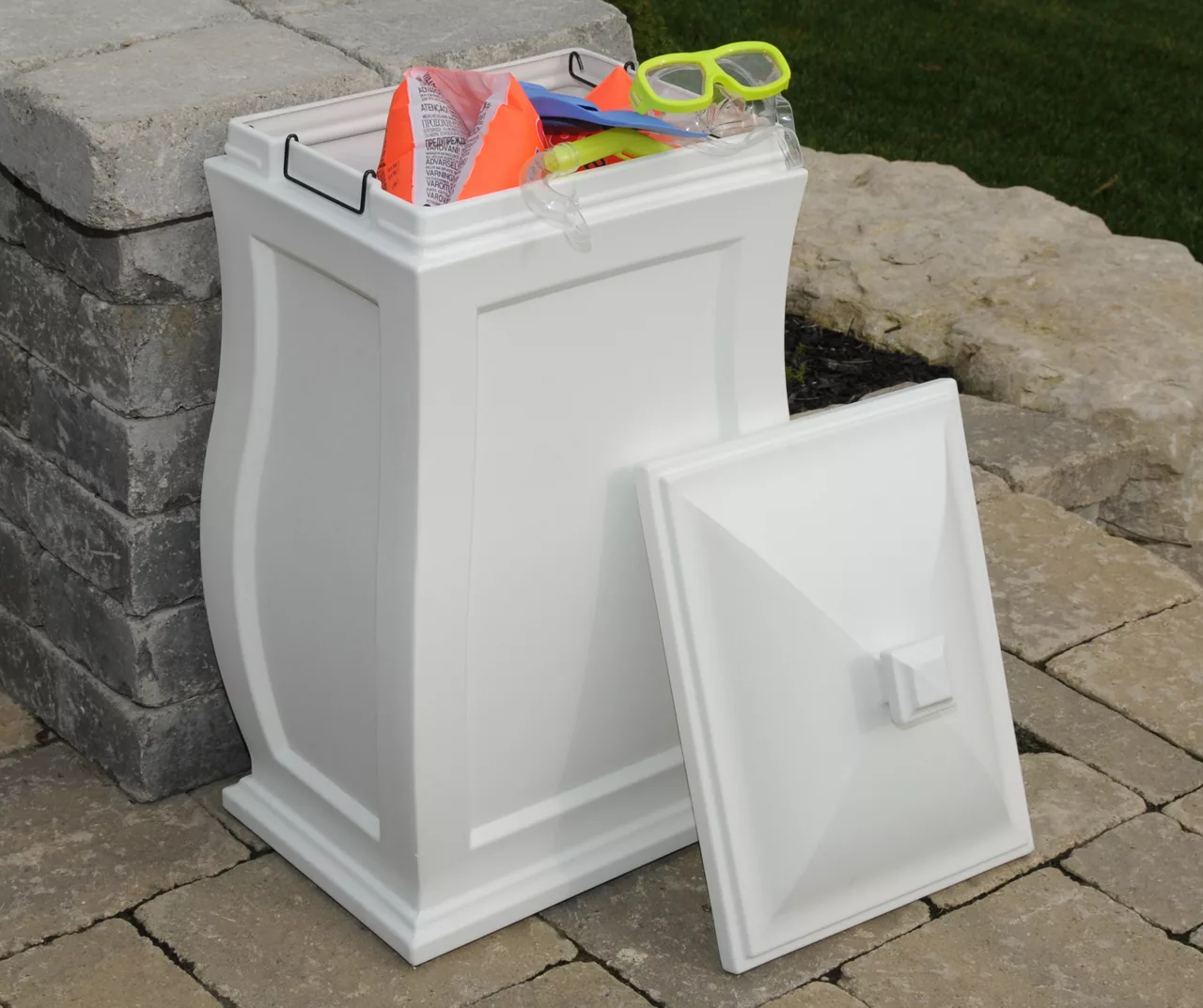 Mansfield White Storage Bin 3 Mansfield White Storage Bin