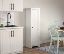 Lincoln Magnolia Oak White Single Door Kitchen Pantry -FurniHub Store 810447463 5