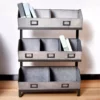 Galvanized Metal 3-Tier Storage Shelf -FurniHub Store 810450734 1