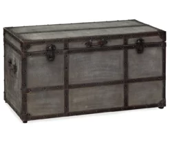 Amsel Gray Storage Trunk -FurniHub Store 810458018 4
