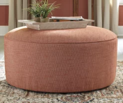 Almanza Henna Red Oversize Accent Ottoman -FurniHub Store 810458232 1