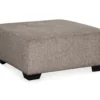 Ballinasloe Platinum Oversize Accent Ottoman -FurniHub Store 810458245