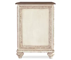 Realyn White & Brown Two-Tone Chairside End Table 12 Realyn White & Brown Two-Tone Chairside End Table -FurniHub Store 810458285 3