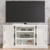 Lancaster White Shutter TV Stand 2 Lancaster White Shutter TV Stand -FurniHub Store 810464994 2