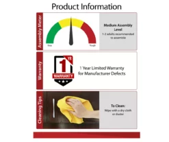 Ameriwood 47" Grandcastle Electric Fireplace Console -FurniHub Store 810464997 6