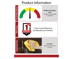 Ameriwood 47" Grandcastle Electric Fireplace Console -FurniHub Store 810464998 6