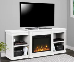 65" Wilton White Electric Fireplace Console -FurniHub Store 810464999 1