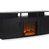 63" Bridgeport Black Electric Fireplace Console -FurniHub Store 810465001 4
