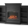 69" Shoreleaf Black Mantel Electric Fireplace -FurniHub Store 810465004 4