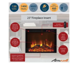 59" Century Lane Rustic Brown Electric Fireplace Console -FurniHub Store 810465020 4