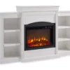 69" Shoreleaf White Mantel Electric Fireplace -FurniHub Store 810465035 5
