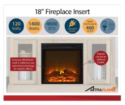 59" Roxbury Black Electric Fireplace Console -FurniHub Store 810465038 4