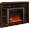 47" Flaxton Espresso Corner Electric Fireplace Console -FurniHub Store 810465039 3