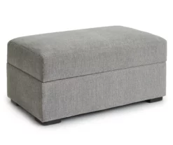 Parkdale Silver Storage Ottoman -FurniHub Store 810465150 3