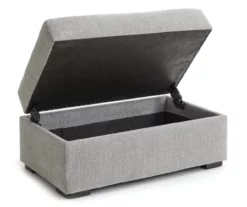 Parkdale Silver Storage Ottoman -FurniHub Store 810465150 4