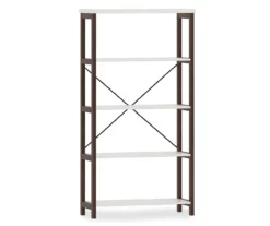 Farmhouse 5-Tier Bookshelf 7 Farmhouse 5-Tier Bookshelf -FurniHub Store 810465179 3