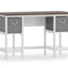Desk With Fabric Drawers -FurniHub Store 810465622 2
