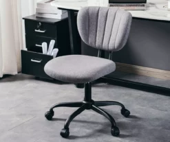 Gray Fabric Office Chair -FurniHub Store 810465634