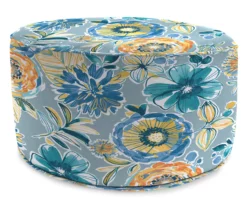 Jordan Manufacturing 18" Round Outdoor Pouf With Welt Trim -FurniHub Store 810467574