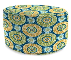 Jordan Manufacturing 18" Round Outdoor Pouf With Welt Trim -FurniHub Store 810467575
