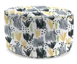 Jordan Manufacturing 18" Round Outdoor Pouf With Welt Trim -FurniHub Store 810467576