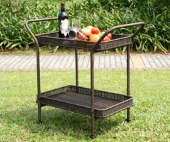 All-Weather Wicker Serving Cart -FurniHub Store 810478059