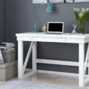 Stockton White Computer Desk -FurniHub Store 810483890