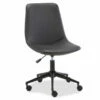 Black Faux Leather Swivel Office Chair -FurniHub Store 810491963 2