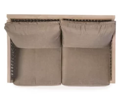 Madison Wicker Cushioned Patio Loveseat -FurniHub Store 810497060 3 2