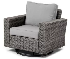 Broyhill Eagle Brooke All-Weather Wicker Swivel Cushioned Patio Glider -FurniHub Store 810498107