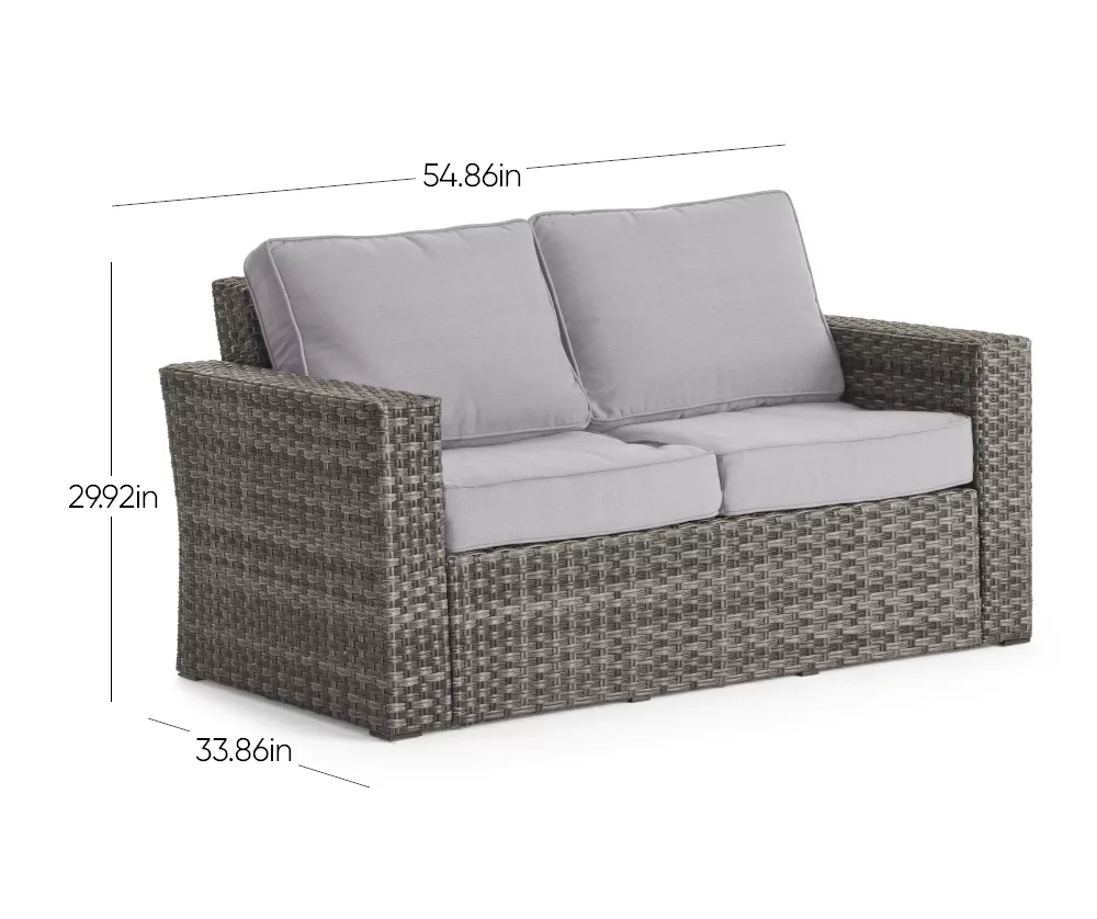 Broyhill Eagle Brooke All-Weather Wicker Cushioned Patio Loveseat 22 Broyhill Eagle Brooke All-Weather Wicker Cushioned Patio Loveseat - Image 20