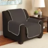 Chocolate & Taupe Reversible Chair & Recliner Furniture Protector -FurniHub Store 810498228 3