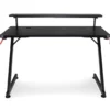 Black LED Gaming Desk With Riser -FurniHub Store 810499569 8