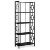 Black Square 4-Shelf Bookcase -FurniHub Store 810502794 2