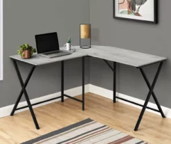 Monarch X Leg L-Shaped Corner Desk -FurniHub Store 810502797 1