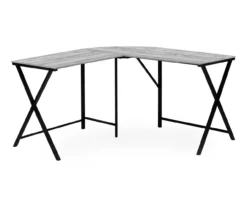 Monarch X Leg L-Shaped Corner Desk -FurniHub Store 810502797 2
