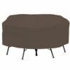 72" Mocha Heavy Duty Round Patio Set Cover -FurniHub Store 810503032