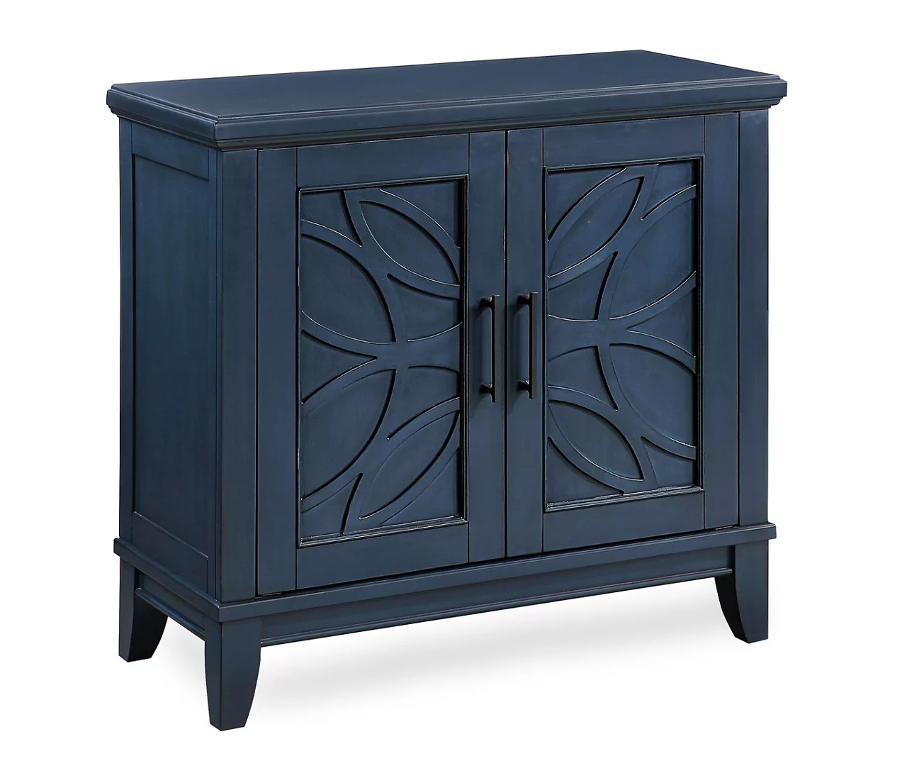 Carly Navy Blue 2-Door Accent Cabinet 3 Carly Navy Blue 2-Door Accent Cabinet