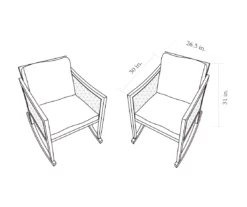 Madison Cushioned Patio Rockers, 2-Pack 15 Madison Cushioned Patio Rockers, 2-Pack -FurniHub Store 810505052 X0 1