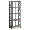 Dark Taupe Square 4-Shelf Open Bookcase -FurniHub Store 810512901 2