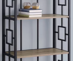 Dark Taupe Square 4-Shelf Open Bookcase -FurniHub Store 810512901 4