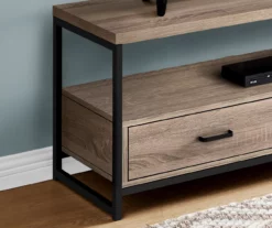 48" Dark Taupe 2-Drawer TV Stand 9 48" Dark Taupe 2-Drawer TV Stand -FurniHub Store 810512921 4