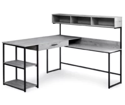 Monarch L-Shaped Corner Desk With Hutch