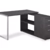 Gray Reversible L-Shaped Corner Desk -FurniHub Store 810512938 2